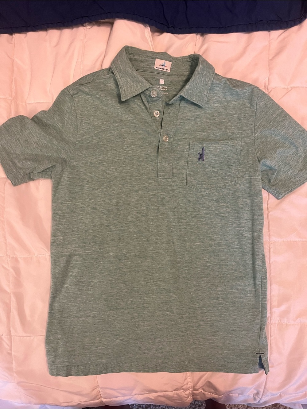 Boy’s Heather Green Polo Shirt - Classic Casual